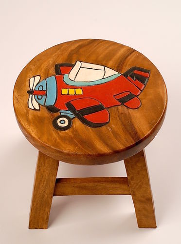 Kinder Hocker aus Holz, Flugzeug