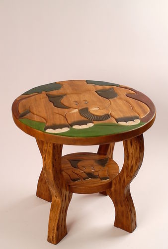 Kinder Tisch aus Holz, Elefant