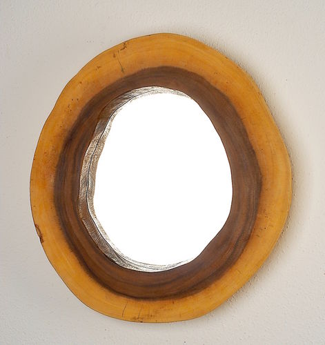 Spiegel aus Holz, H: ca. 45,5 cm