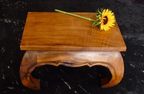 Opiumtisch aus Holz, braun (56x35x40 cm)