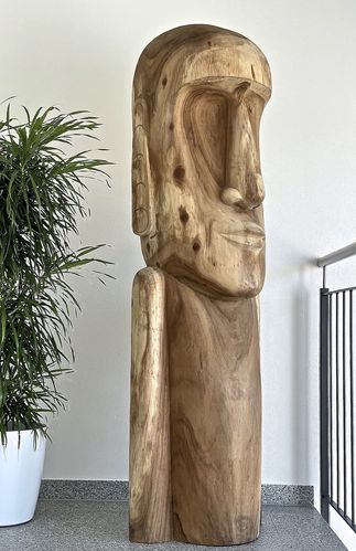 Moai-Figur aus Akazienholz